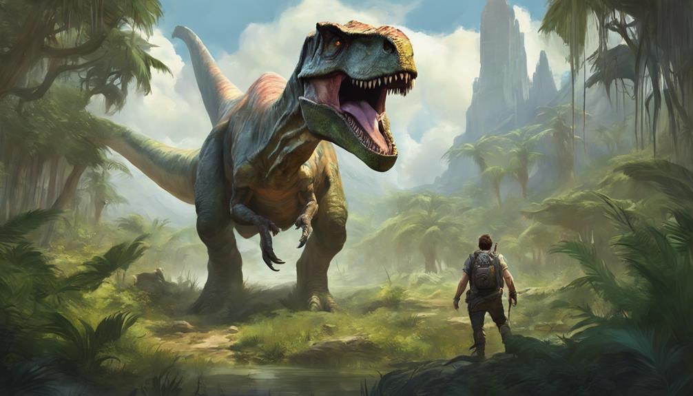 dinosaurs in a game