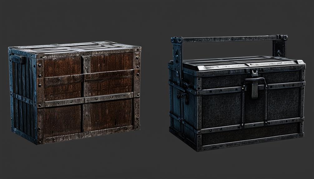 comparing iron crates vs chests