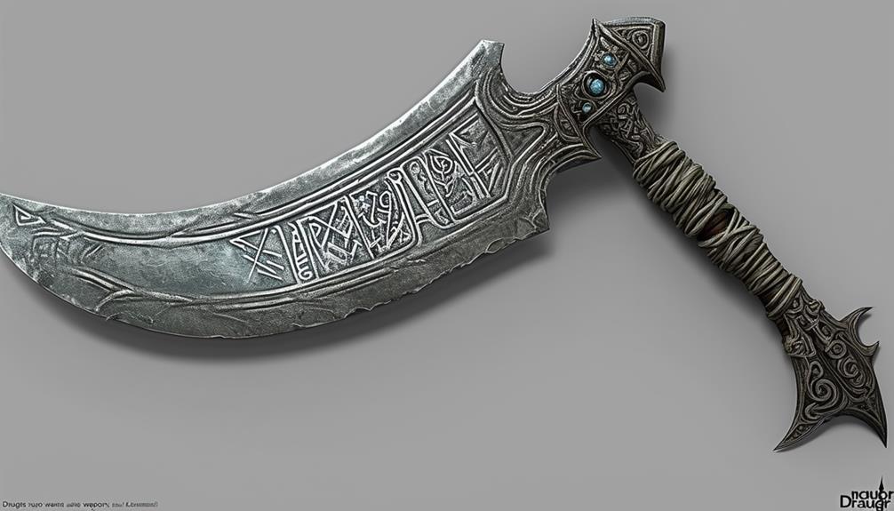 undead norse warrior s weapon